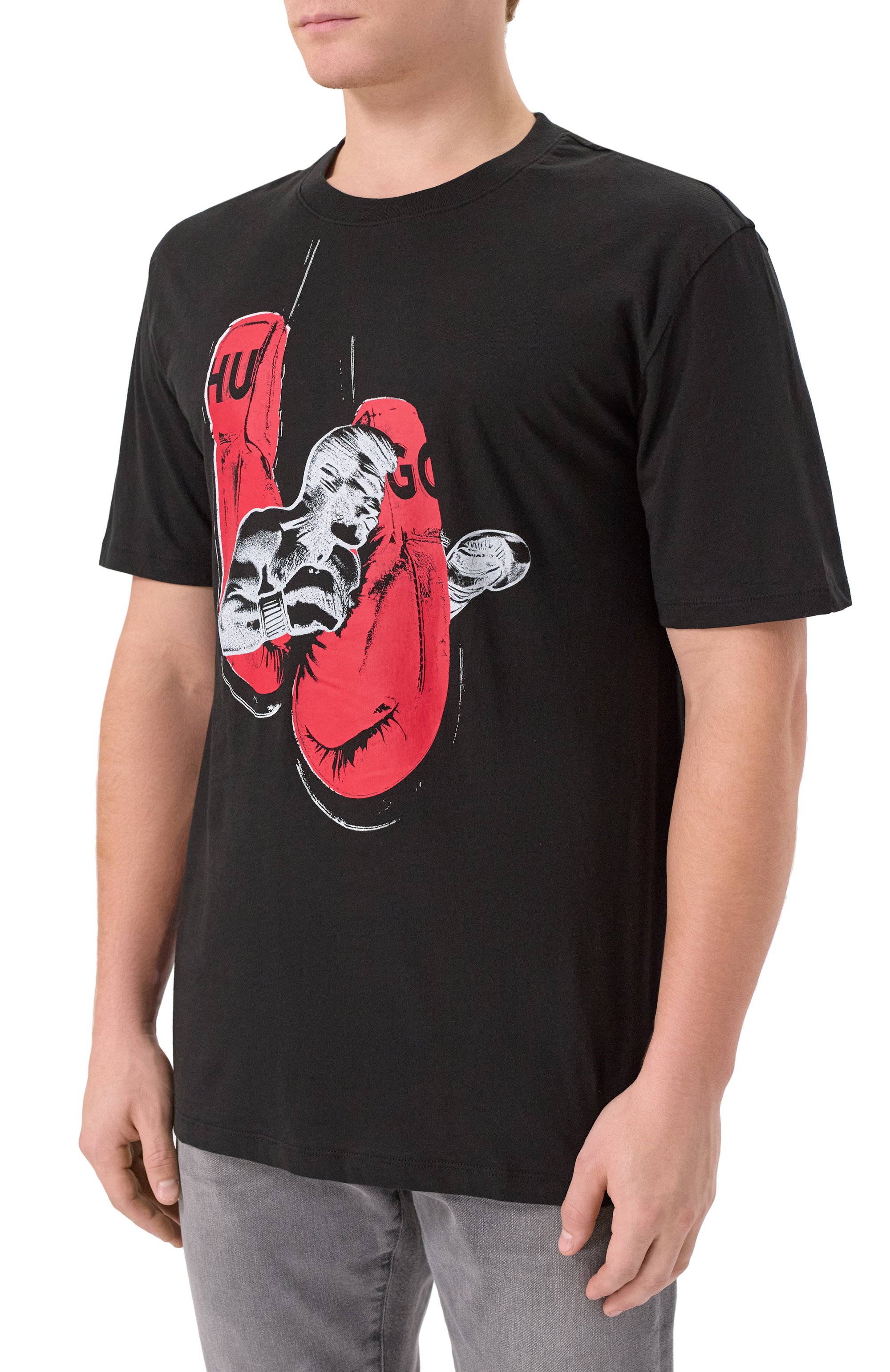 Хлопковая футболка HUGO, арт. 50542560, фото 3