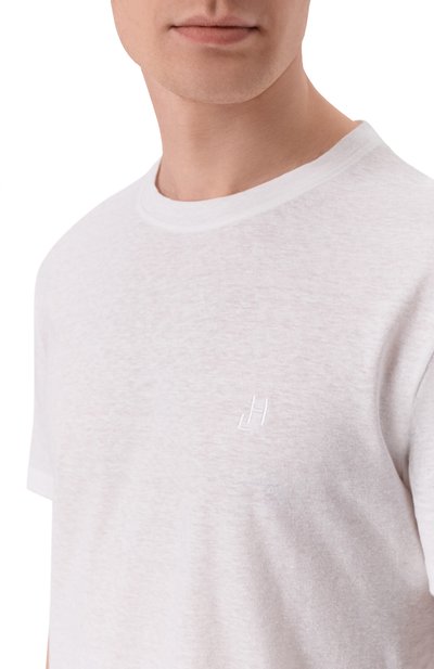 Футболка из хлопка и льна HINNOMINATE, арт. HMABM01505, фото 5