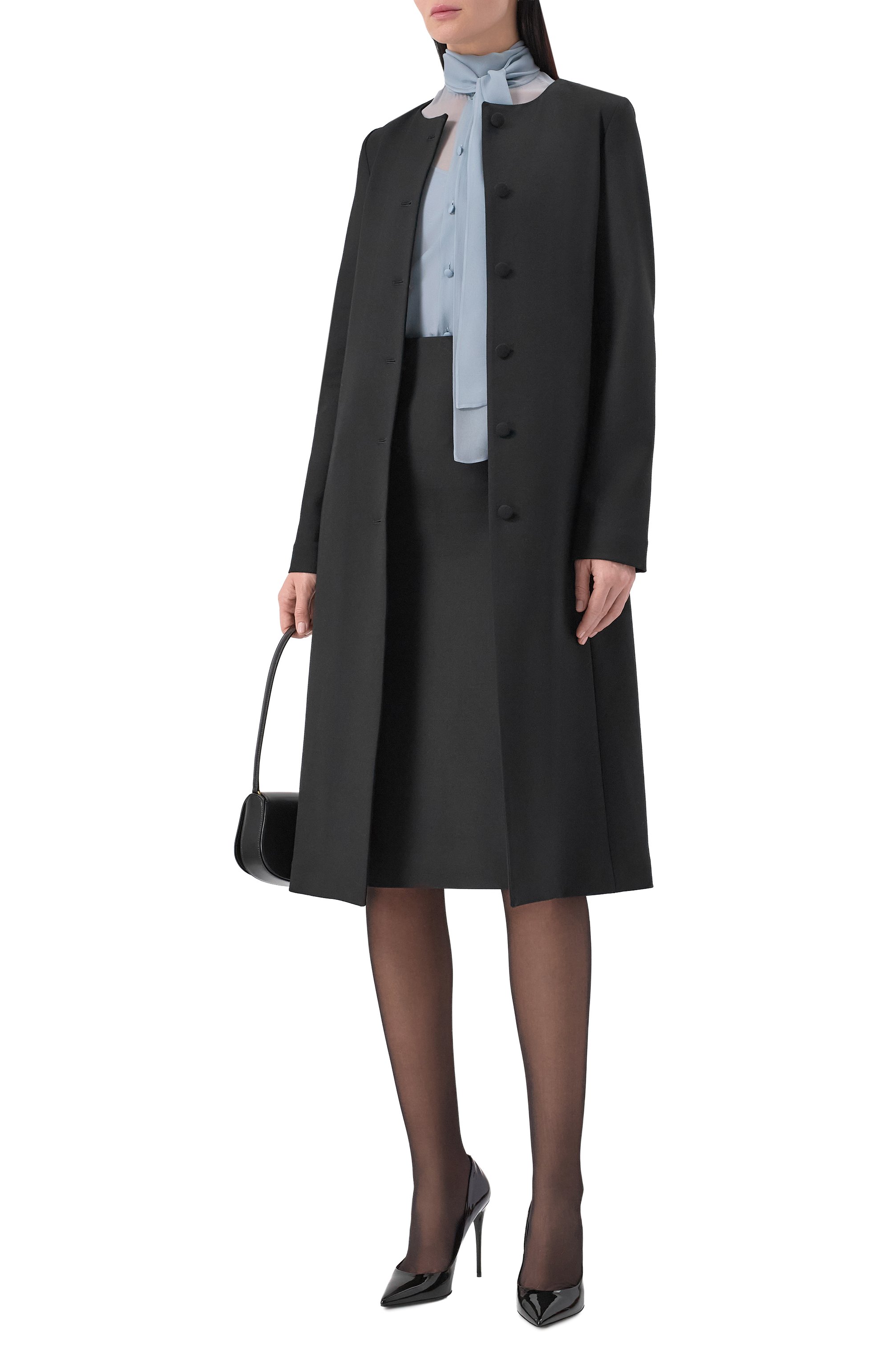 Шелковая блузка MVST голубого цвета по цене 128500 руб., арт. M26.2PW.B018/F136 CHIFF0N, фото 2 Шелковая блузка MVST, арт. M26.2PW.B018/F136 CHIFF0N, фото 2