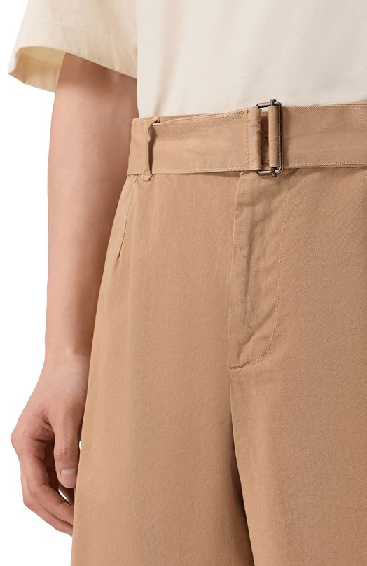 Хлопковые шорты Laneus S6LAMASH091 Бежевый  S6LAMASH091 Фото 5