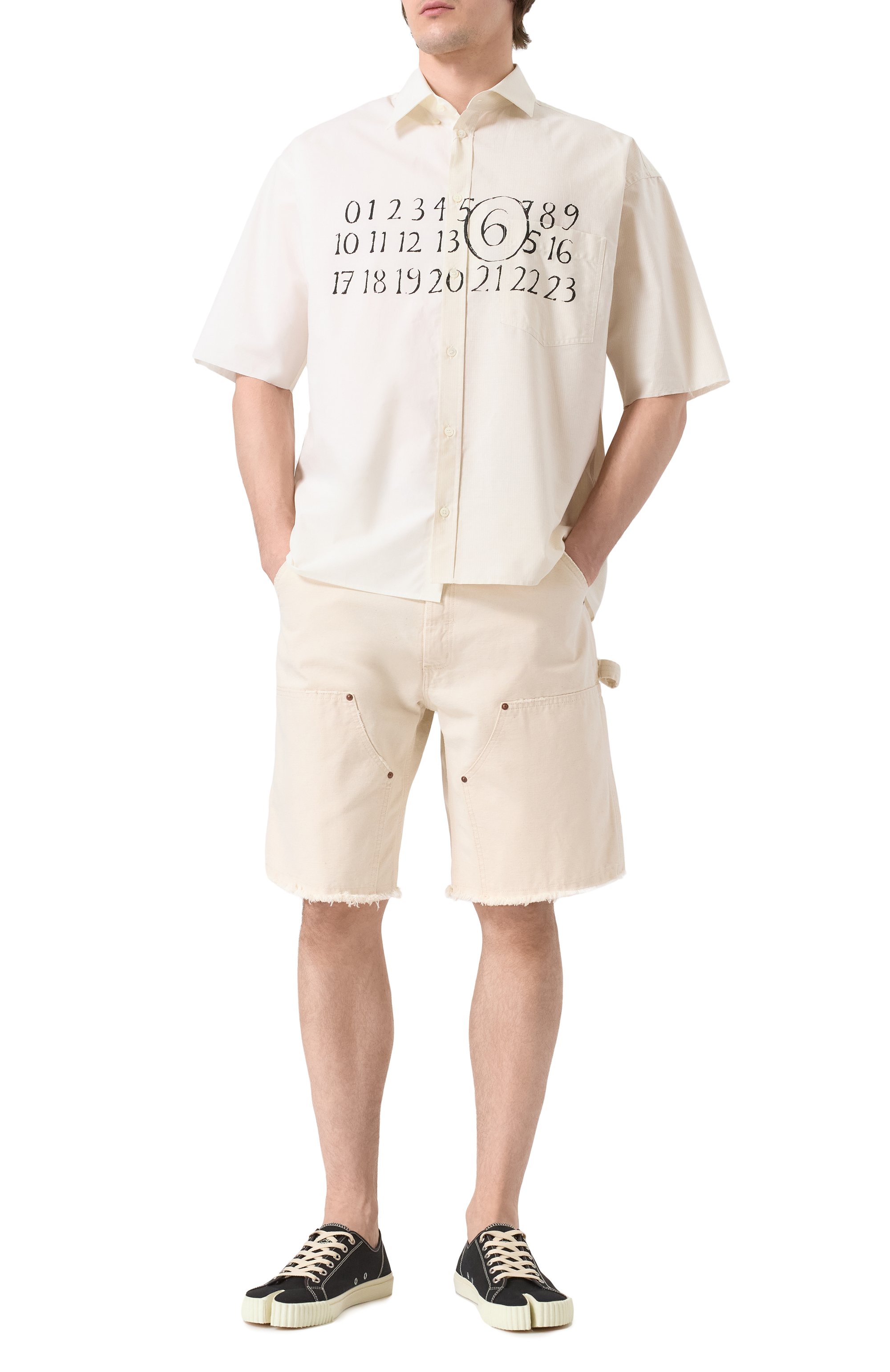 Хлопковая рубашка MM6, арт. SH0DR0007/MTN041, фото 2