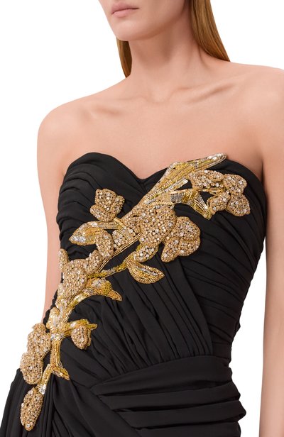 Платье с отделкой стразами ZUHAIR MURAD, арт. PDR26019/CRCA021, фото 4