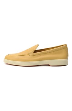 Женские кожаные лоферы SANTONI желтого цвета, арт. WUYG71436TISSWKA | Фото 4 (Подошва: Платформа; Материал внутренний: Натуральная кожа; Каблук высота: Низкий; Материал внешний: Натуральная кожа)