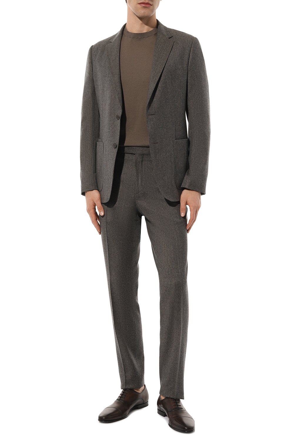 Хлопковый джемпер ZEGNA коричневого цвета по цене 83300 руб., арт. UDC90A7/C10, фото 2 Хлопковый джемпер ZEGNA, арт. UDC90A7/C10, фото 2