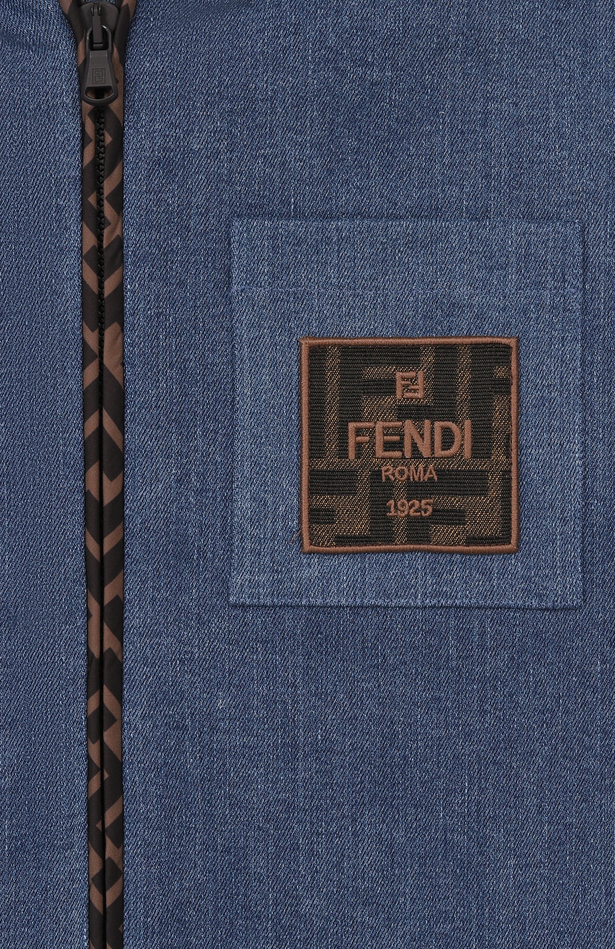 Хлопковая толстовка FENDI, арт. JMH194/5V0/3A-6A, фото 3