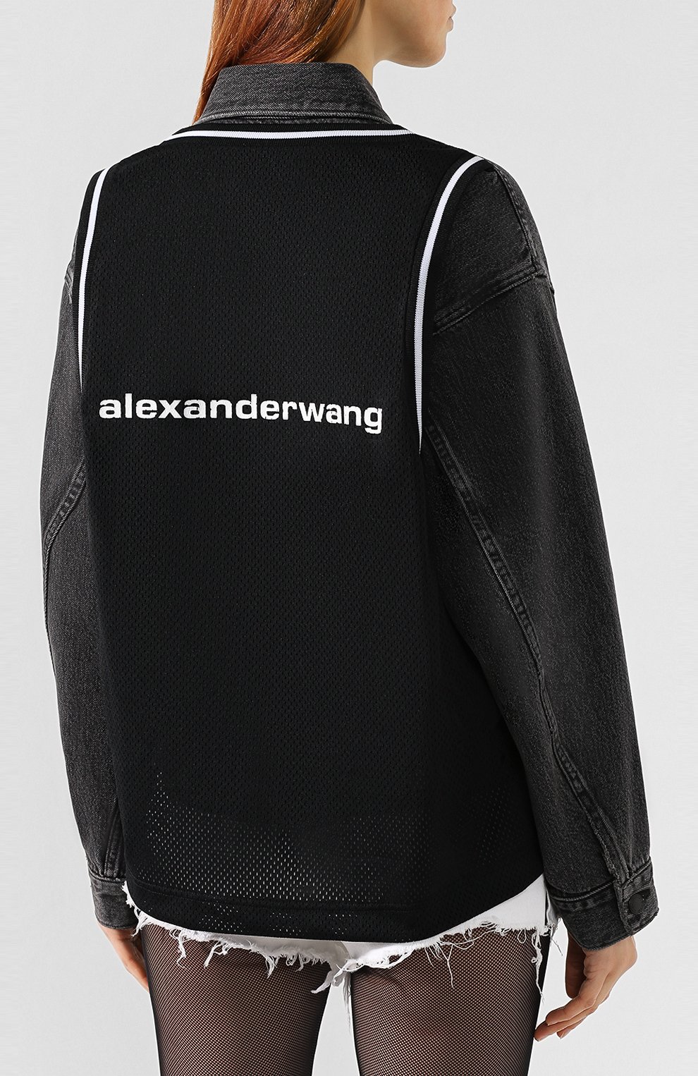Джинсовая куртка ALEXANDER WANG темно-серого цвета по цене 59950 руб., арт. 4D992447BZ, фото 4 Джинсовая куртка ALEXANDER WANG, арт. 4D992447BZ, фото 4