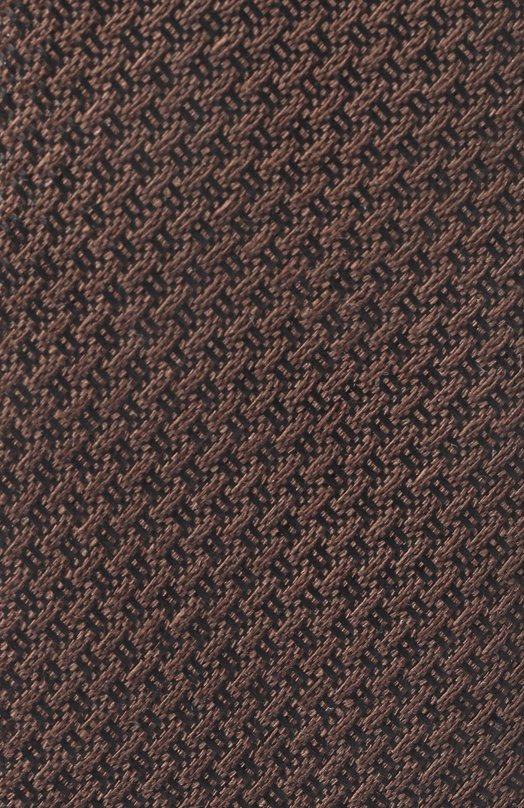 Шелковый галстук Canali 18/HJ04542 Коричневый  18/HJ04542 Фото 4