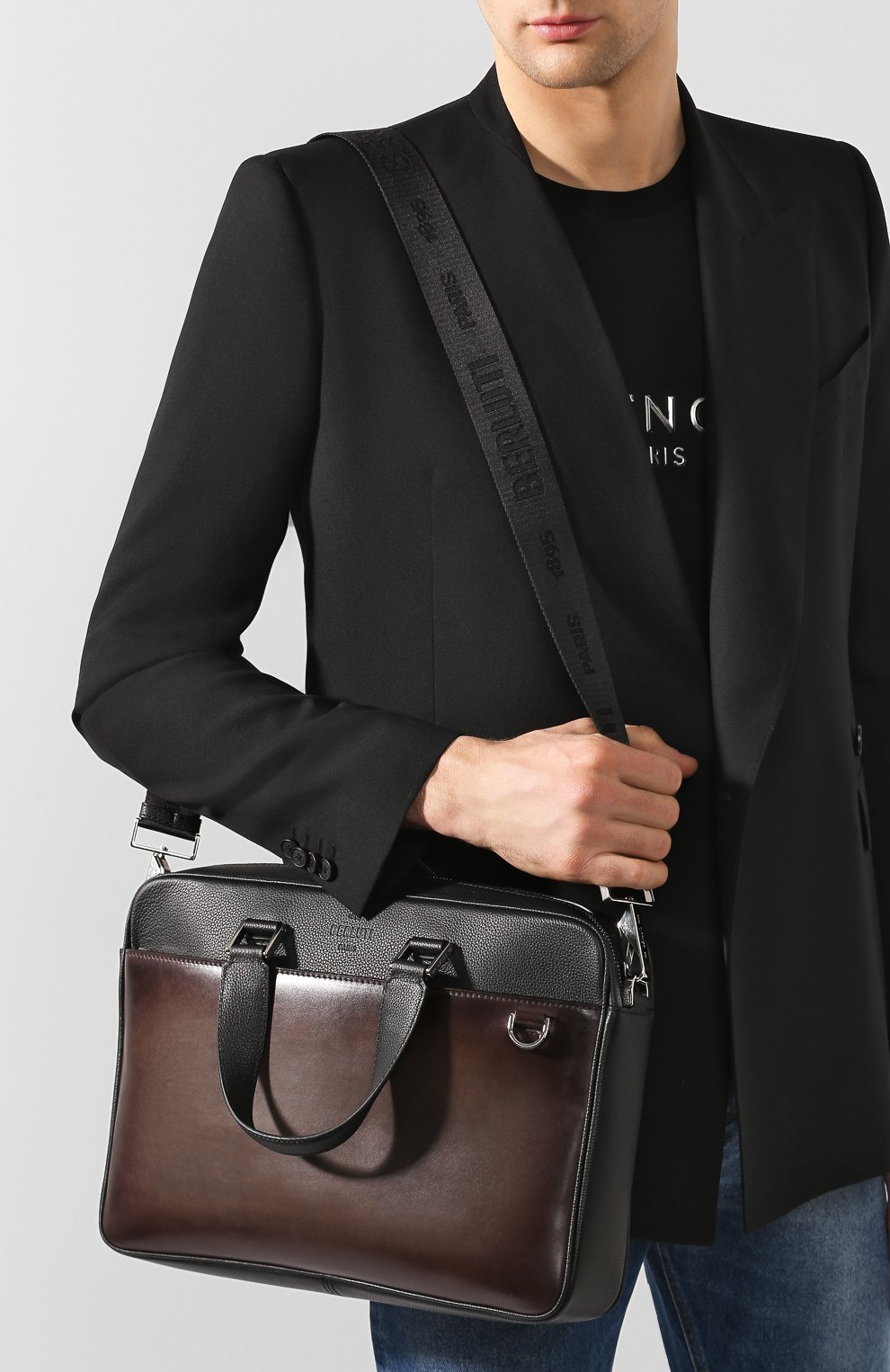 Кожаная сумка для ноутбука BERLUTI коричневого цвета по цене 165000 руб., арт. M196079, фото 5 Кожаная сумка для ноутбука BERLUTI, арт. M196079, фото 5