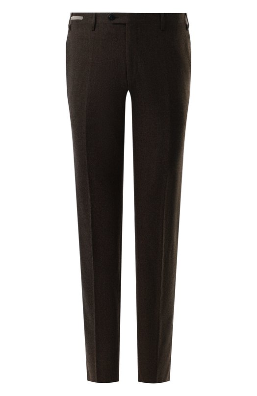 Шерстяные брюки Corneliani 945B01-9418111 Коричневый 945B01-9418111