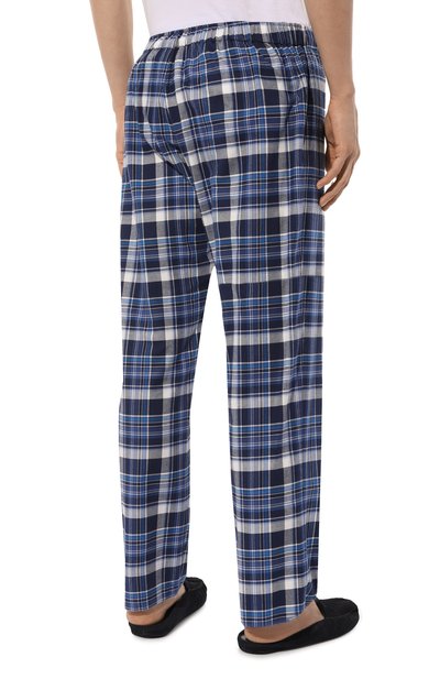 Хлопковые домашние брюки ROBERTO RICETTI синего цвета по цене 15450 руб., арт. PATASCA/B3108, фото 4 Хлопковые домашние брюки ROBERTO RICETTI, арт. PATASCA/B3108, фото 4