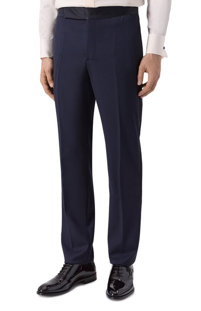 Шерстяной смокинг GIORGIO ARMANI темно-синего цвета по цене 310500 руб., арт. 8WGAS001/T0075/UBUV, фото 4 Шерстяной смокинг GIORGIO ARMANI, арт. 8WGAS001/T0075/UBUV, фото 4