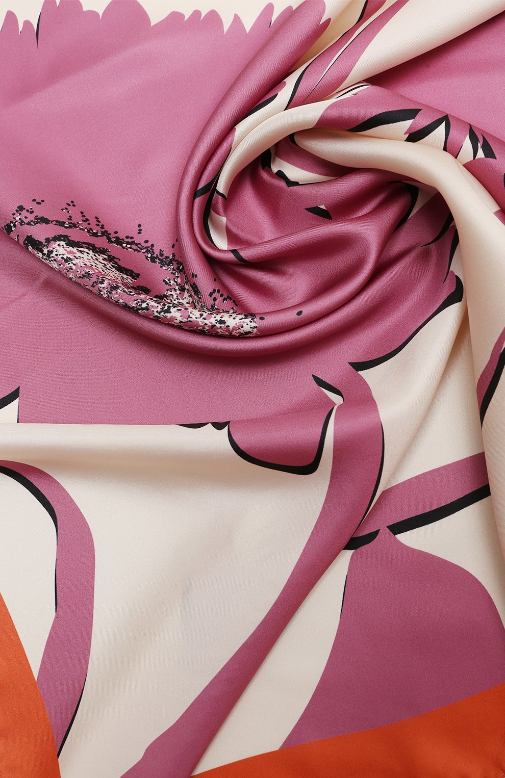 Шелковый платок COCCINELLE кремового цвета по цене 14500 руб., арт. E7 PXU 38 01 01, фото 4 Шелковый платок COCCINELLE, арт. E7 PXU 38 01 01, фото 4