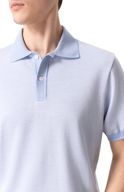 Поло из хлопка и шелка PAUL&SHARK, арт. 25411627, фото 5