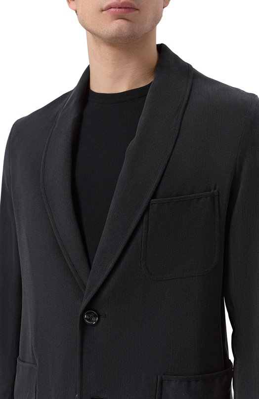 Однобортный пиджак Giorgio Armani GM003427/TE10069 Чёрный  GM003427/TE10069 Фото 5