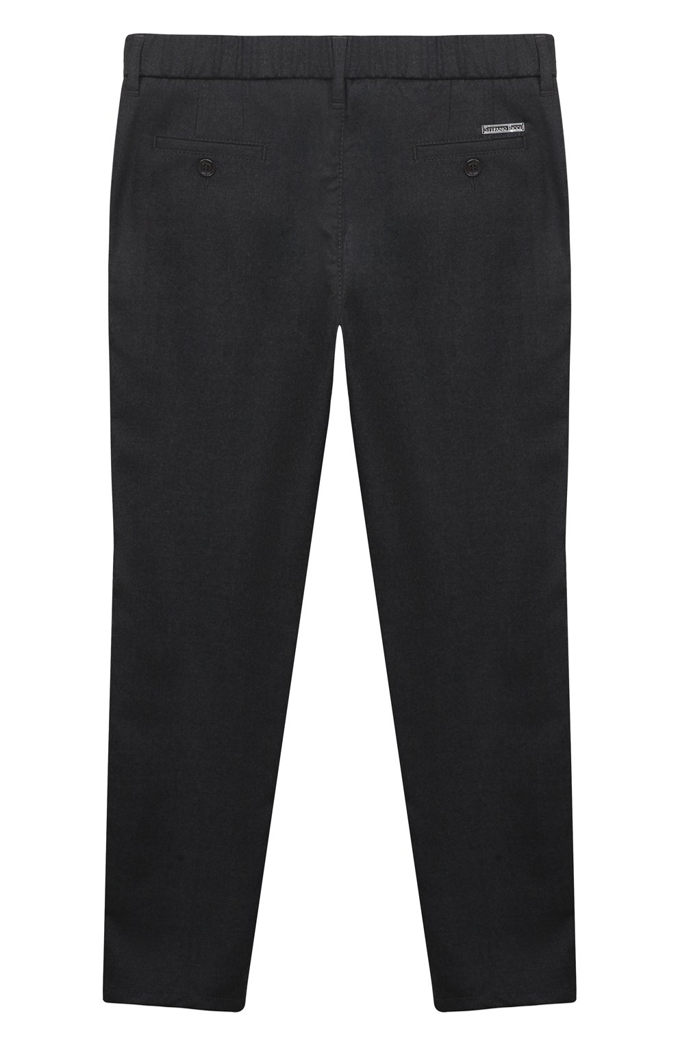 Шерстяные брюки STEFANO RICCI JUNIOR темно-серого цвета по цене 76050 руб., арт. Y8T3300200/T9881, фото 2 Шерстяные брюки STEFANO RICCI JUNIOR, арт. Y8T3300200/T9881, фото 2