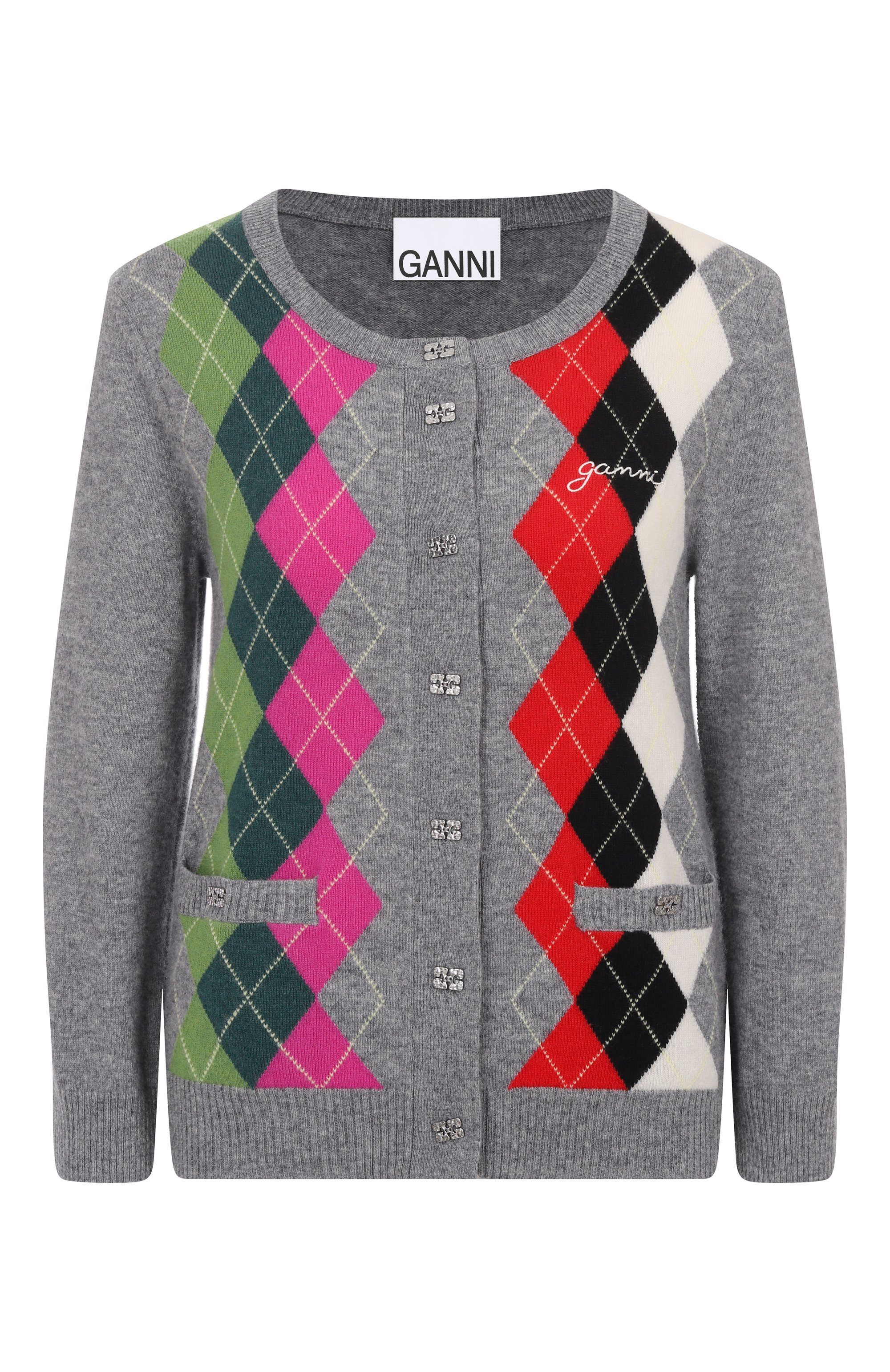Кардиган из шерсти и кашемира GANNI, арт. K2512, фото 1