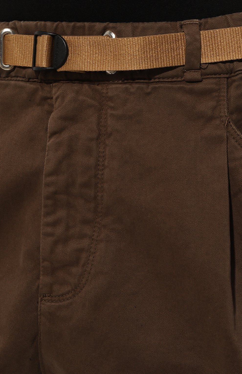 Хлопковые брюки-карго WHITE SAND коричневого цвета по цене 24350 руб., арт. 24WSU69 5, фото 5 Хлопковые брюки-карго WHITE SAND, арт. 24WSU69 5, фото 5