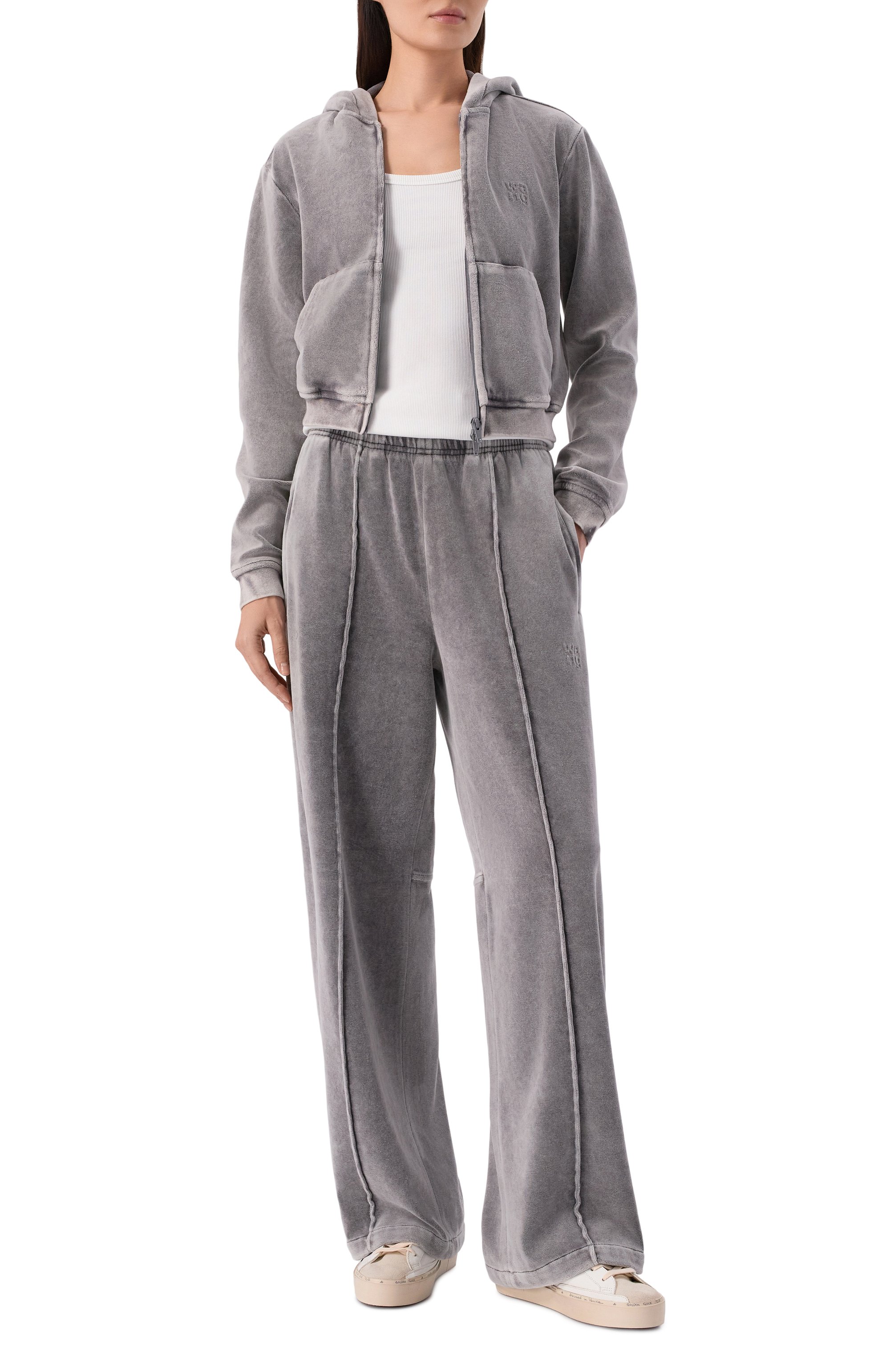 Бархатная толстовка ALEXANDERWANG.T, арт. 4CC4252680, фото 2