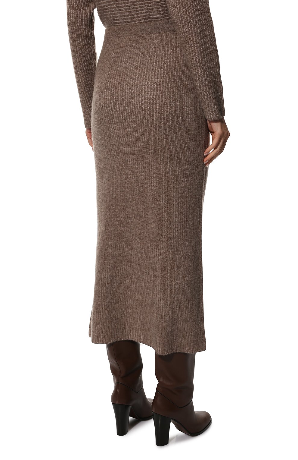 Кашемировая юбка RE VERA темно-бежевого цвета по цене 37600 руб., арт. 23W-13-589, фото 4 Кашемировая юбка RE VERA, арт. 23W-13-589, фото 4