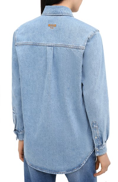 Джинсовая рубашка MSGM, арт. 2943MDE40L 207639, фото 4