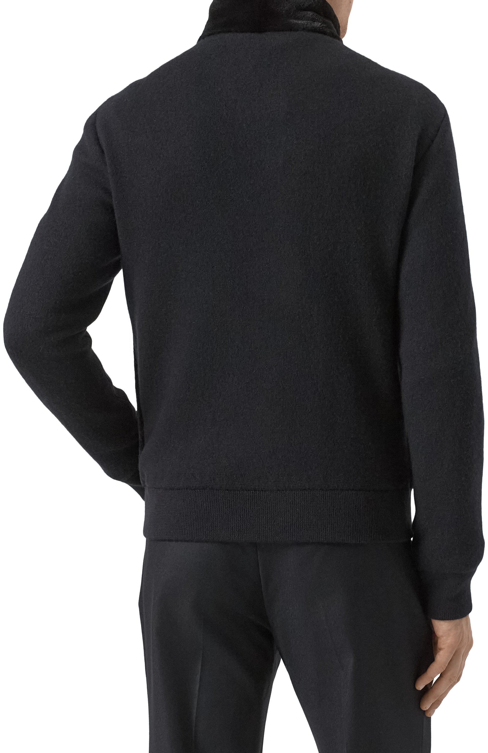 Бомбер из кашемира и шерсти с отделкой из норки MVST, арт. FTRECK-ES4440V, фото 4