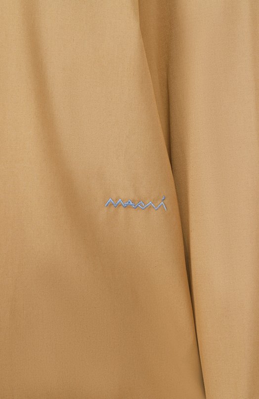 Хлопковая рубашка Marni CAMA0613QS/UTC223 Бежевый  CAMA0613QS/UTC223 Фото 6
