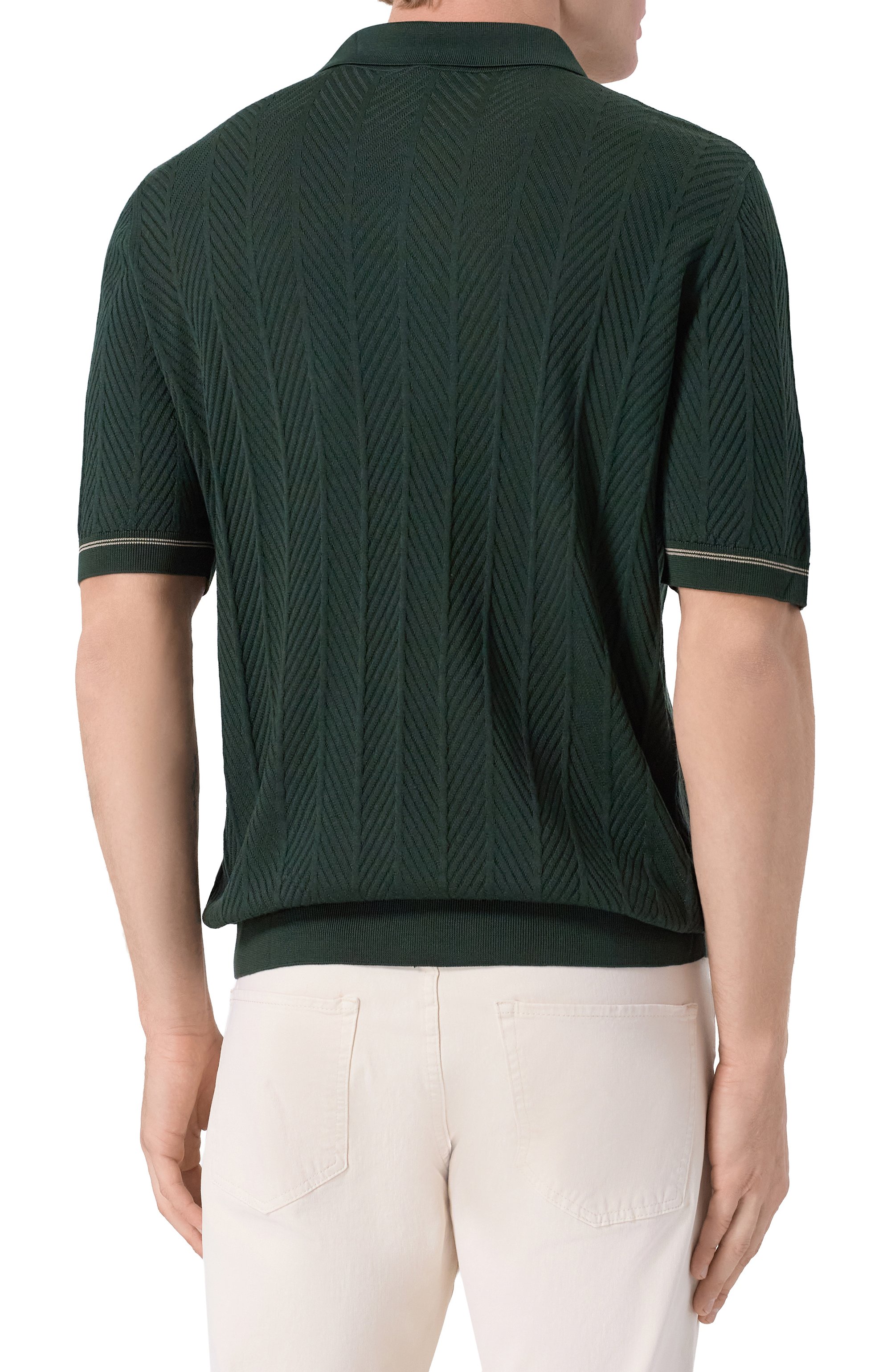 Шелковое поло ZILLI, арт. KZP002M0641VDCH00, фото 4