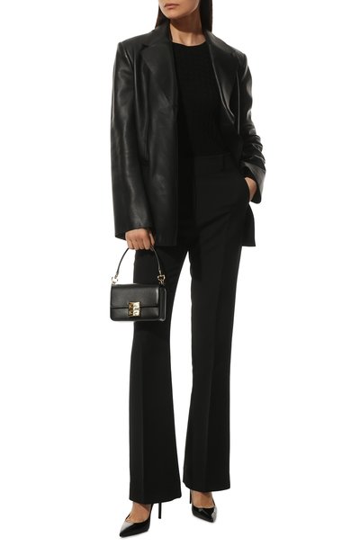 Шерстяной пуловер TOTEME черного цвета по цене 43600 руб., арт. 221-558-751, фото 2 Шерстяной пуловер TOTEME, арт. 221-558-751, фото 2