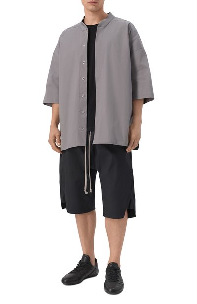 Мужские хлопко вые шорты RICK OWENS, арт. RU02F4373/TE
