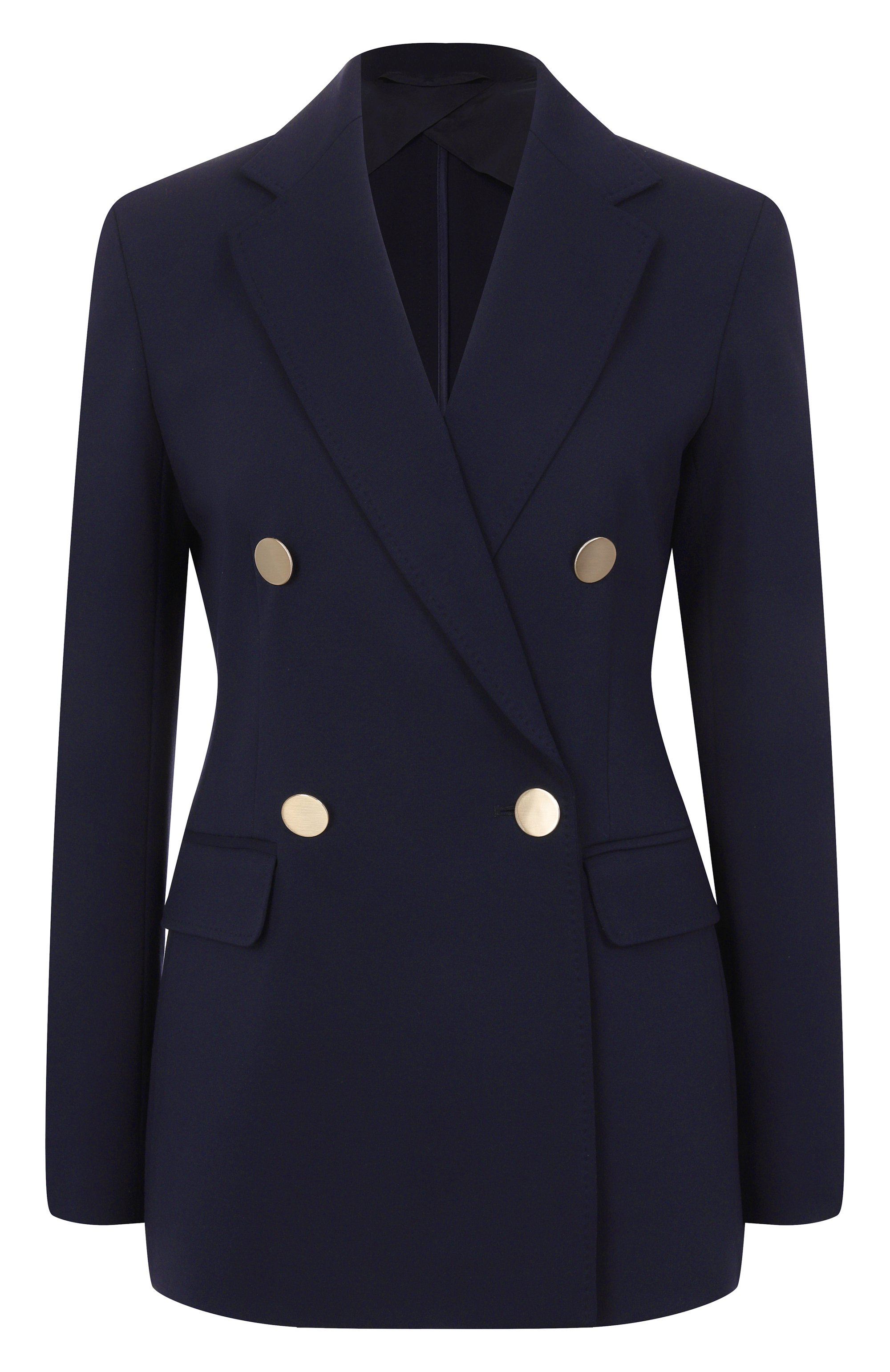 Жакет MAX MARA STUDIO синего цвета по цене 64950 руб., арт. LERICI, фото 1 Жакет MAX MARA STUDIO, арт. LERICI, фото 1