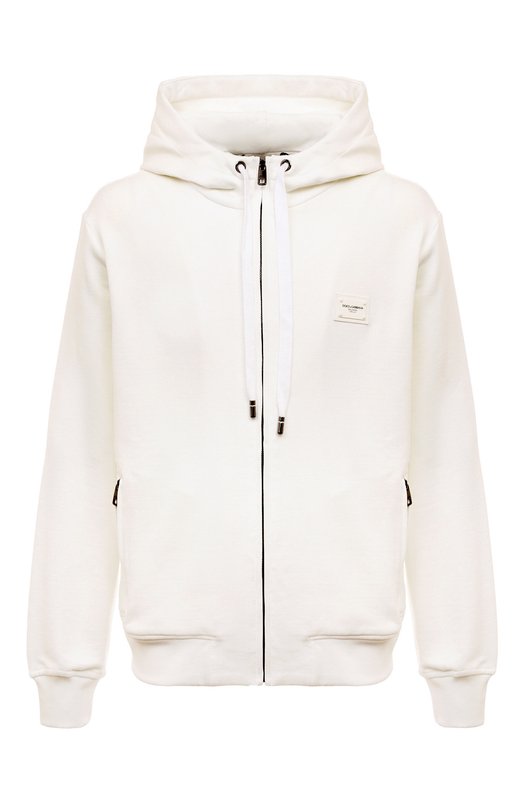 Хлопковая толстовка Dolce & Gabbana G9ABIT/G7M4Y Кремовый G9ABIT/G7M4Y