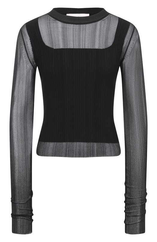 Пуловер из вискозы Sportmax SPXBU0N0 Чёрный SPXBU0N0