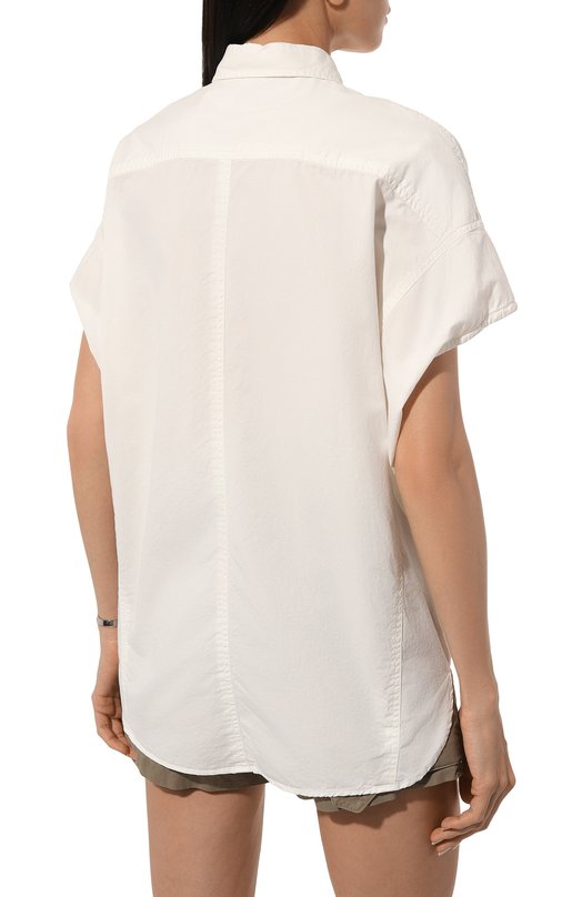 Хлопковая рубашка Dries Van Noten 010705-8130 Белый  010705-8130 Фото 4