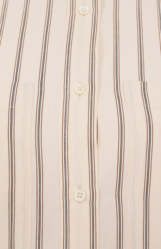 Рубашка из вискозы Brunello Cucinelli MH769RD626 Кремовый  MH769RD626 Фото 6