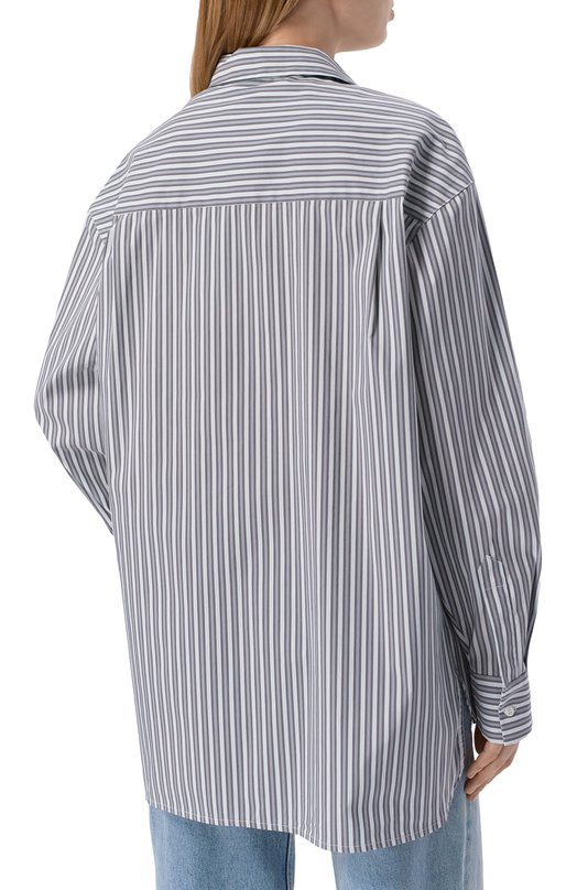 Хлопковая рубашка Iro WP18LASMY Серый  WP18LASMY Фото 4