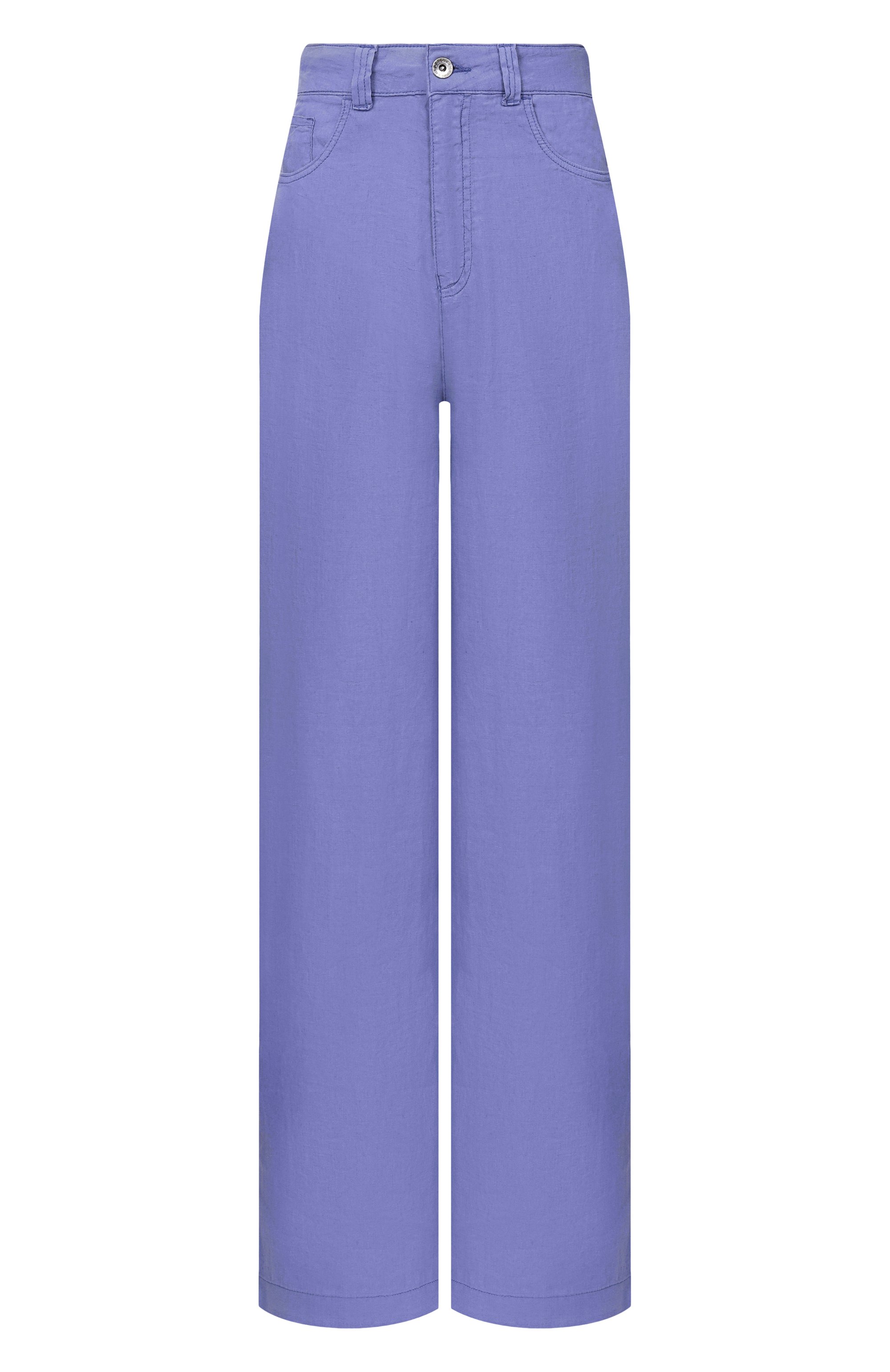Льняные брюки EMPORIO ARMANI сиреневого цвета по цене 52550 руб., арт. EW000749/AF12679, фото 1 Льняные брюки EMPORIO ARMANI, арт. EW000749/AF12679, фото 1