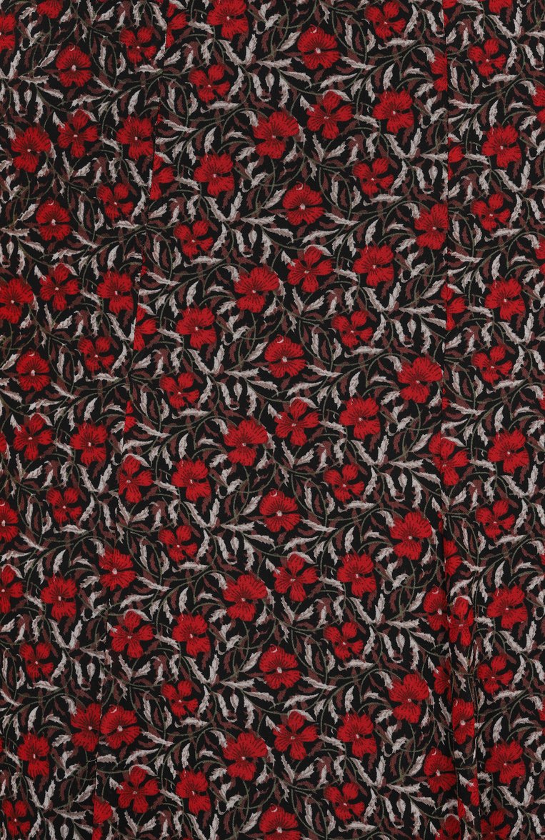 Женская юбка из вискозы BOTROIS красного цвета, арт. SKU687636 | Фото 6 (Материал подклада: Хлопок; Материал внешний: Вискоза; Длина Ж (юбки, платья, шорты): Миди; Стили: Романтичный)