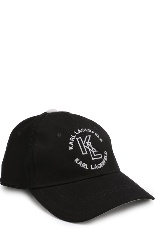 

Бейсболка с логотипом бренда Karl Lagerfeld Kids, Чёрный