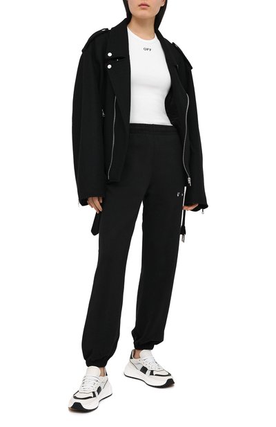 Хлопковые джоггеры OFF-WHITE, арт. 0WCH006R21JER001, фото 2