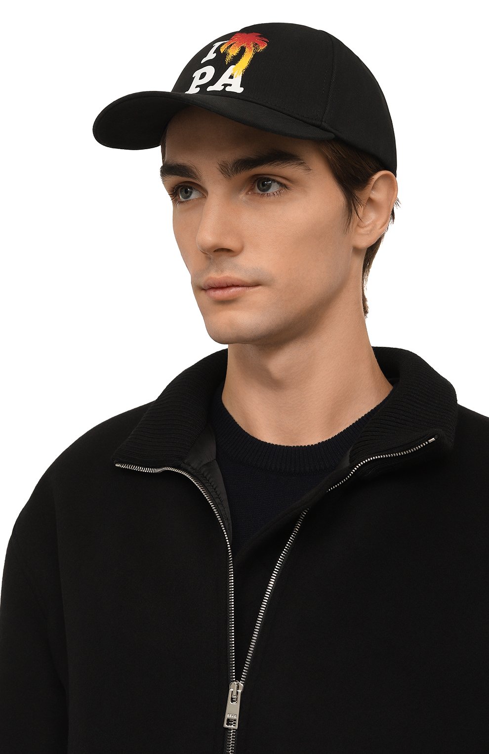 Хлопковая бейсболка PALM ANGELS, арт. PMLB094F23FAB0061001, фото 2