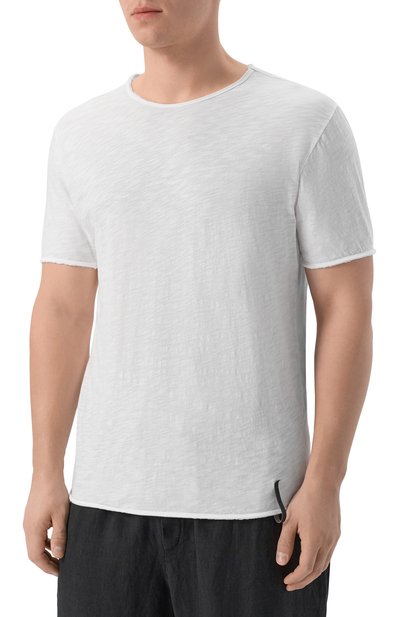 Хлопковая футболка NEVER ENOUGH белого цвета по цене 11100 руб., арт. 2B5M026-038/MTH042, фото 3 Хлопковая футболка NEVER ENOUGH, арт. 2B5M026-038/MTH042, фото 3