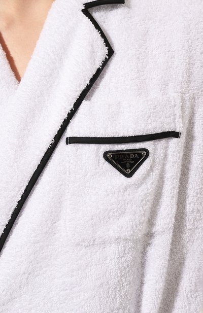 Хлопковый халат PRADA, арт. VT8039-1ZR3-F0009-212, фото 5