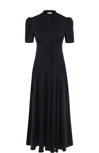 Женское однотонное шелковое платье-миди HILLIER BARTLEY, арт. DR 170 F12 CREPE SATIN