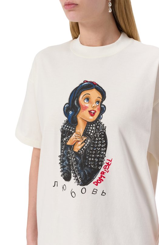 Хлопковая футболка DOMREBEL DREAMING/T-SHIRT Белый  DREAMING/T-SHIRT Фото 5