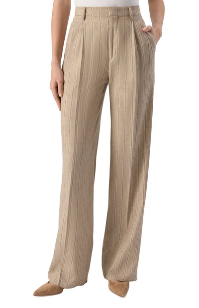 Брюки изо льна и хлопка TAGLIATORE 0205, арт. P-EB0NY/340310, фото 3