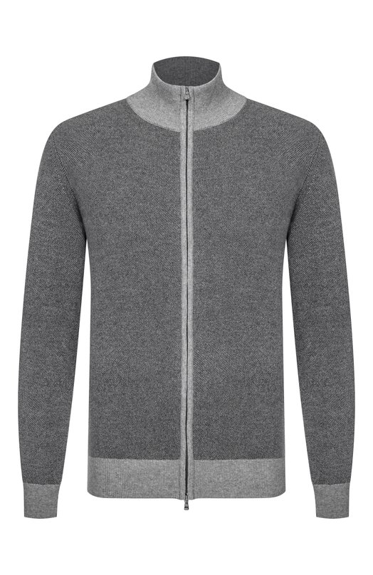 Кардиган из шерсти и кашемира Andrea Campagna M5625-9416 Серый M5625-9416