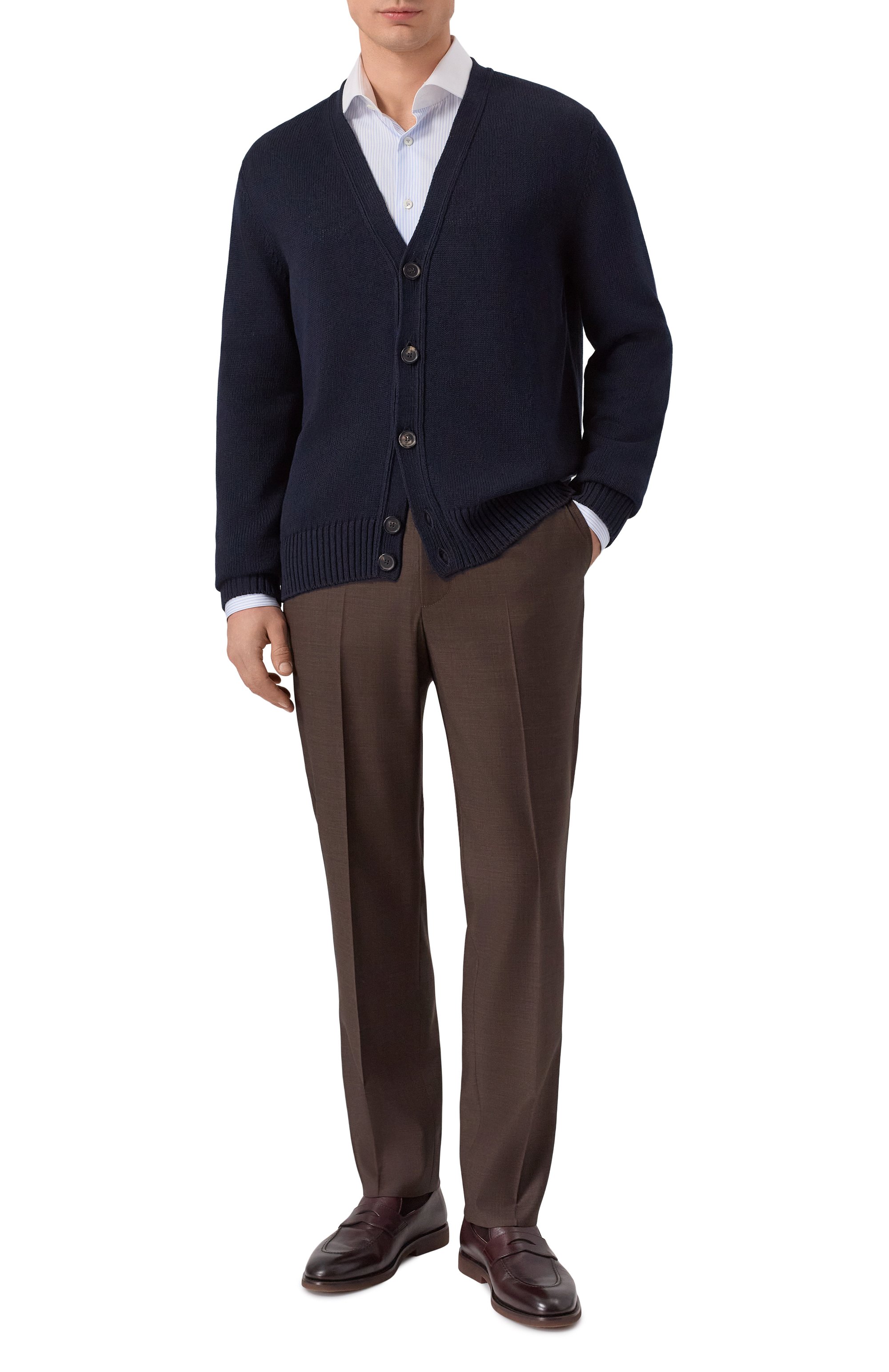 Хлопковая сорочка VAN LAACK голубого цвета по цене 24300 руб., арт. VL-RIVARA-FYSF/151967, фото 2 Хлопковая сорочка VAN LAACK, арт. VL-RIVARA-FYSF/151967, фото 2