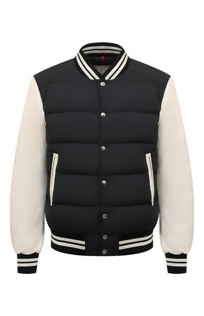 Пуховый бомбер ventoux MONCLER черного цвета по цене 225500 руб., арт. 1A001-91-54A81, фото 1 Пуховый бомбер ventoux MONCLER, арт. 1A001-91-54A81, фото 1