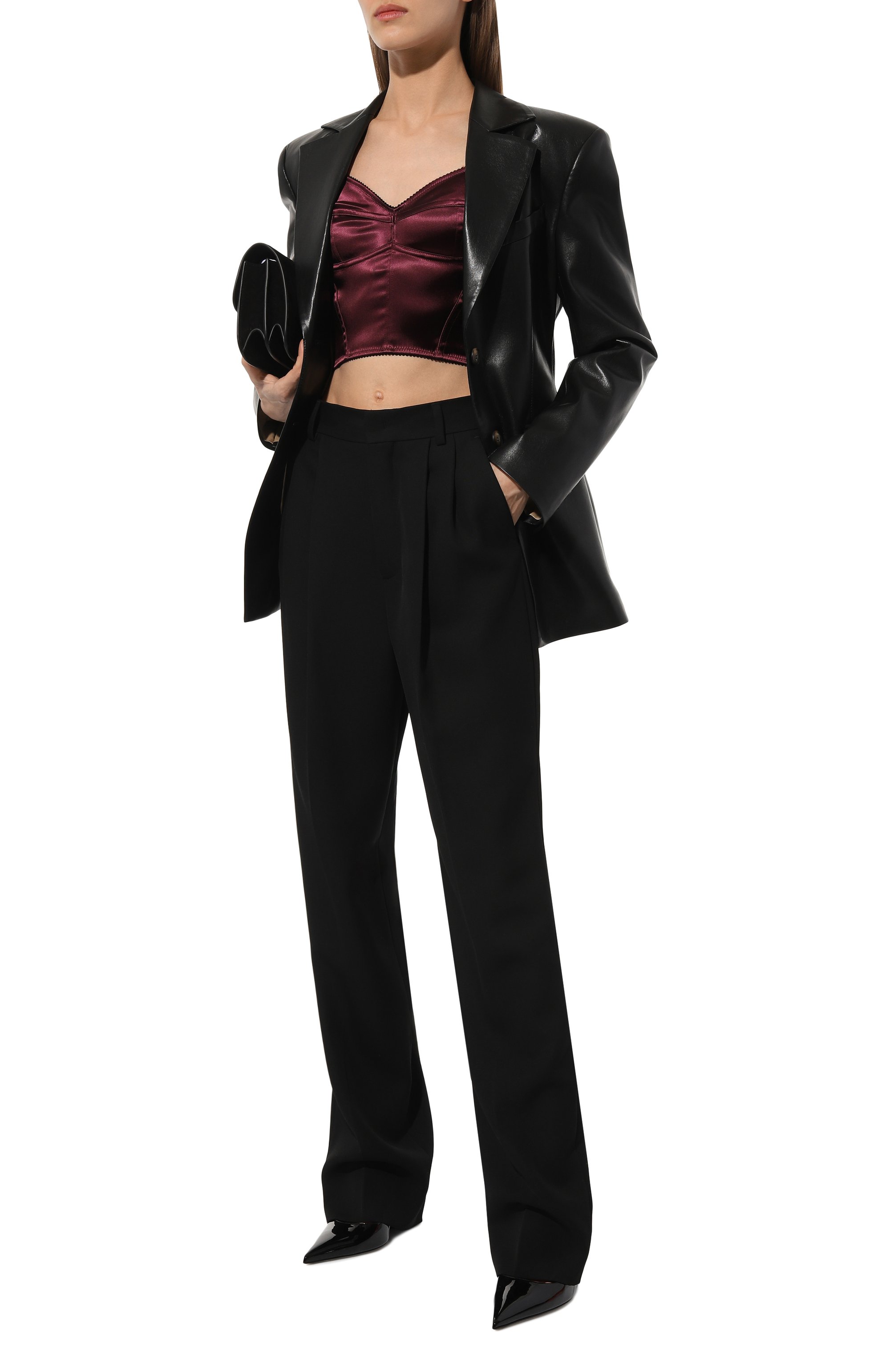 Атласный топ DOLCE & GABBANA, арт. F7W98T/GDCDC, фото 2