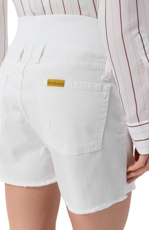 Джинсовые шорты Pietro Brunelli JP0078-BR/DE0113 Белый  JP0078-BR/DE0113 Фото 5